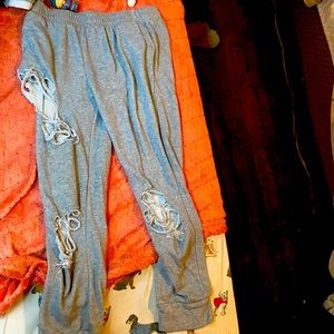 Ripped joggers
